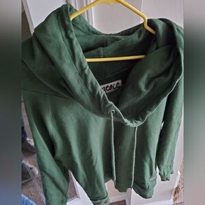 Like New- Peace Love World French Terry Cowl Neck Sweatshirt